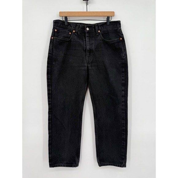 Levi's Other - Levis 550 Jeans Mens 34x29 Black Relaxed Fit Tapered Leg Fade Denim Pants